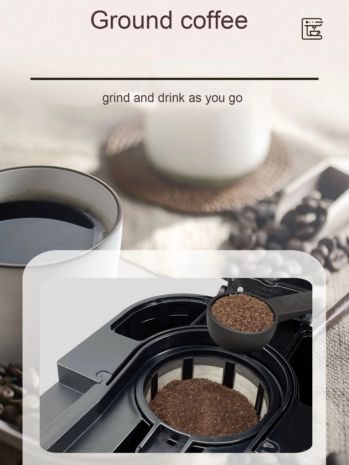 SOKANY Drip Coffee Maker 6‑Cup Automatic Coffee Machine with Glass Carafe Keep‑Warm Plate for Home Office Use SK‑124