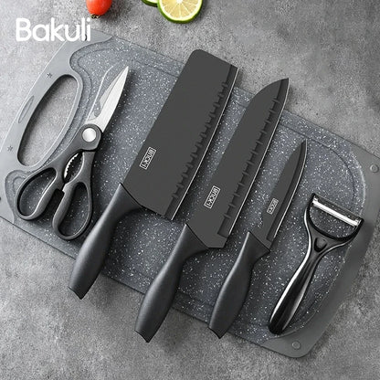 Kitchen Knife set Stainless steel Fixed blade Household Kitchen Cooking Tools Sharp Cutting Meat and Fruit knife