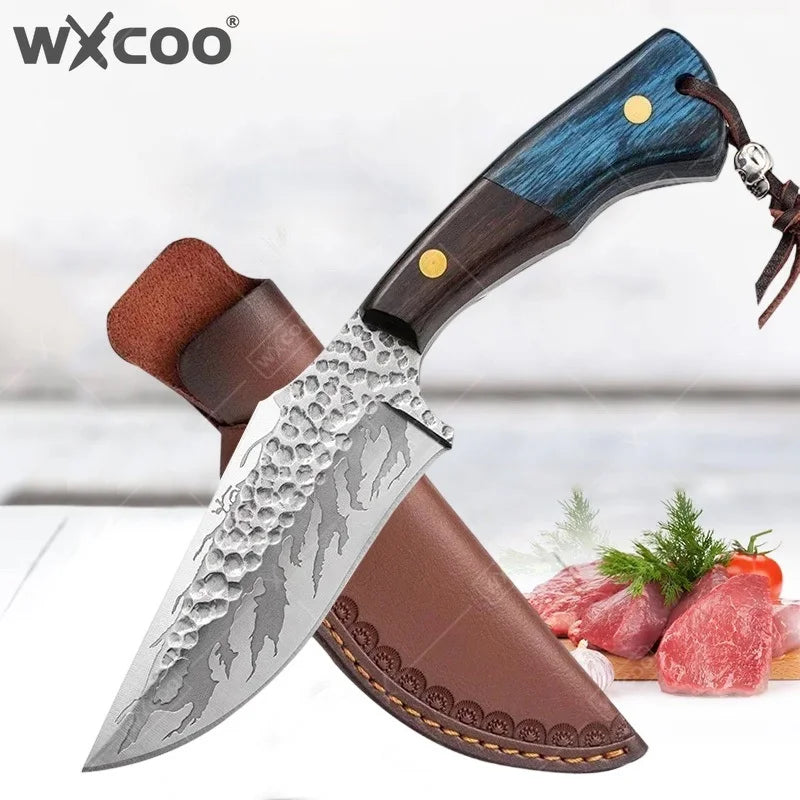 WXCOO Kitchen Knife Durable Meat Cutting Stainless Steel Utility Barbecue Forged Boning Knife Fruit Slicing Cooking Tools