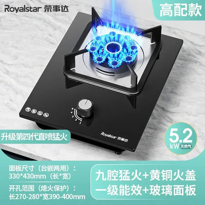 【hot item】Single Stove Household Desktop Gas Stove For Liquefied Natural Gas Embedded Single Eye Stove