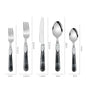 20/30pcs Flatware Set Stainless Steel Plastics Marbling Handle Cutlery Tableware Knife Fork Spoon Dishwasher Safe Dinnerware