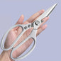 Multi-Function Kitchen Scissors Heavy Duty Kitchen Shears,Cutting Food ToolsCooking Shears for Chicken,Meat, Fish,Poultry(Sliver)
