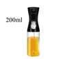1pc Black Transparent Oil Spray Bottle for Cooking Kitchen Olive Oil Sprayer for Camping BBQ Baking Vinegar Soy Sauce