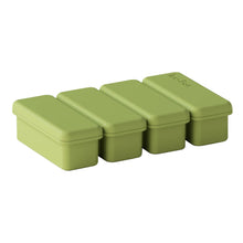 4 Grids Silicone Ice Cubes Trays With Lid Homemade Popsicle Mould Food Freezing Container for Freezer Molds for Soups and Sauces
