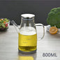 Borosilicate Glass Fuel Pumps - High-Temperature Durable, Leak-Proof Kitchen Glass Oil Bottles with Non-Drip Spouts