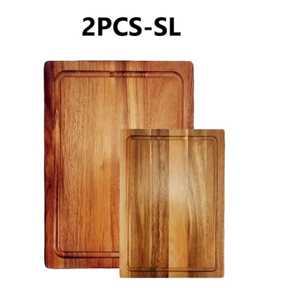 WXCOO Wooden Cutting Boards Meat Cutting Board Cheese Fruit Cutting Board Chopping Blocks Kitchen Tools Butcher Block