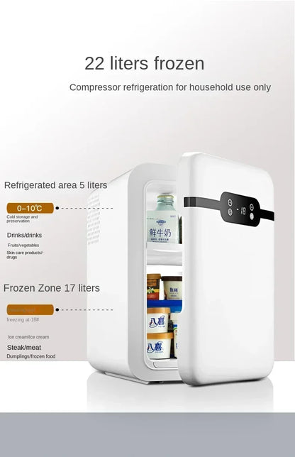 220V Mini Refrigerator Small Household Dormitory Car Mounted Refrigerator Mini Student Refrigeration Single Person Small  HCA1