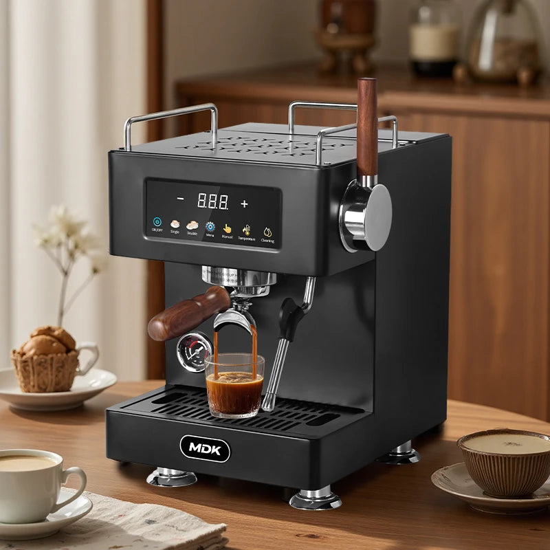 -For MC-20   RV Hotel Use Espresso Coffee Machine 12 Bars Stainless Steel Housing Semi-Automatic Programmable 20 Cups*