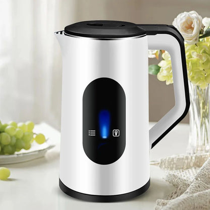2.2L Stainless Steel Electric Large Tea Kettle 1500W Fast Boil Hot Water Boiler Thermal Water Kettle for Making Tea and Coffee