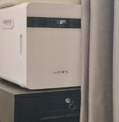 USB/220V Compact Refrigerator by Xinfei - Portable Mini Fridge for Office, Home and Car Use DB