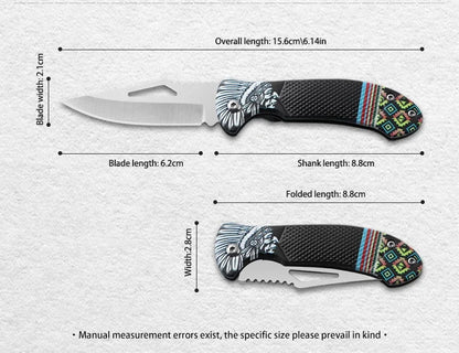 1Pcs Folding Knife Ideal for Eating Meat Cutting Fruit Roasting Sheep Made of Quality Stainless Steel Essential Kitchen Tool