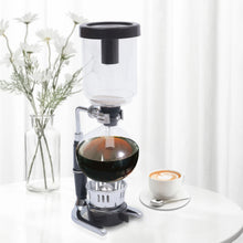 500ml Tabletop Siphon Pot Syphon Coffee Maker 5.12x3.74x14.76in Siphon Vacuum Coffee Maker Borosilicate Glass Stainless Steel for Home, Coffee Shop, Office
