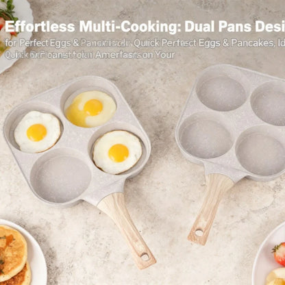 4-hole frying pan breakfast pan nonstick egg hamburger pancake fried egg artifact steak pot
