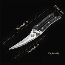1PC，Stainless steel kitchen Scissors Barbecue Scissors Meat Fish Vegetable Cooking Kitchen Scissors Food Scissors Cooking Tools
