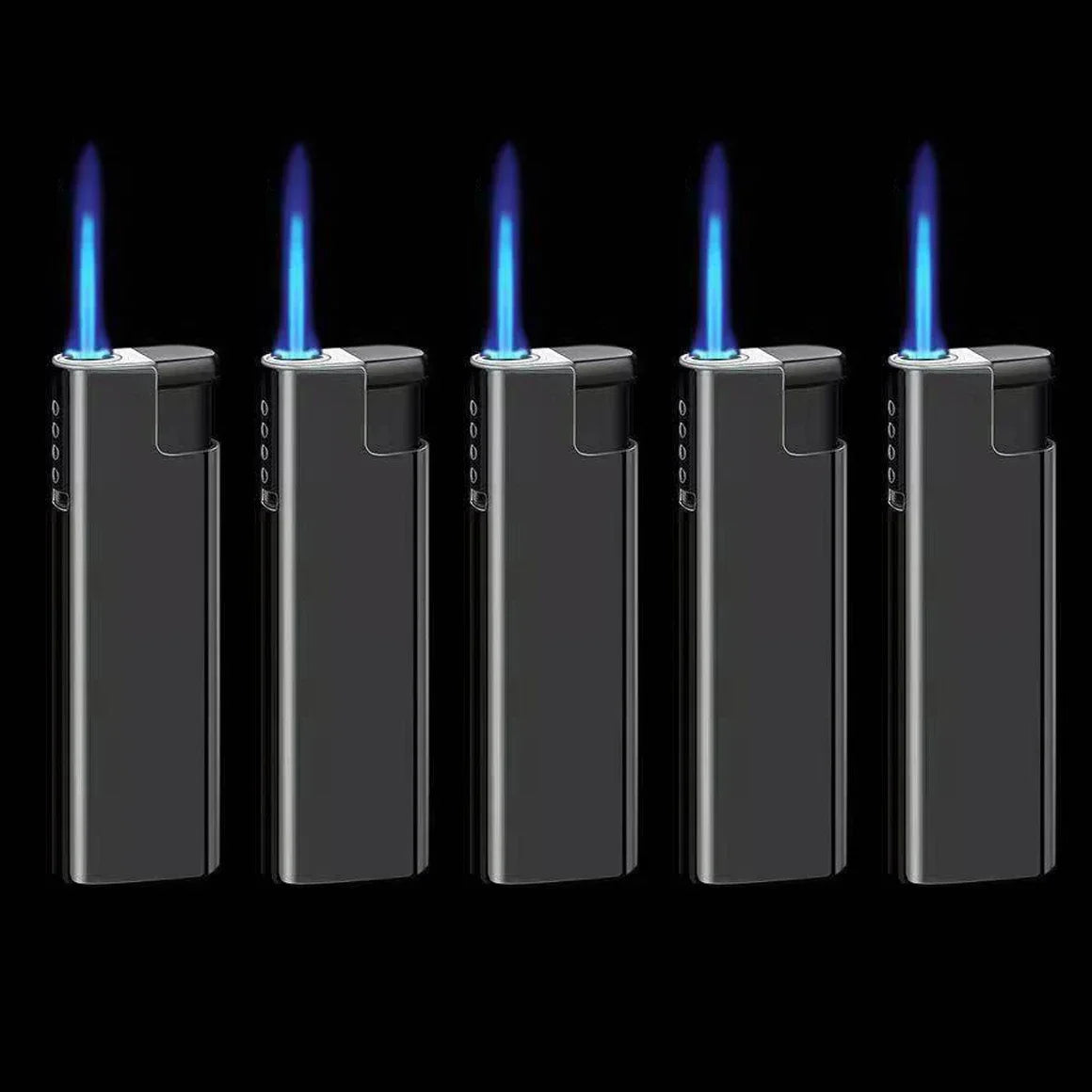 2026 New Torch Lighters Butane Refillable Jet Flame Windproof Torch Lighter for Candle Fireplace Camping BBQGrill Kitchen