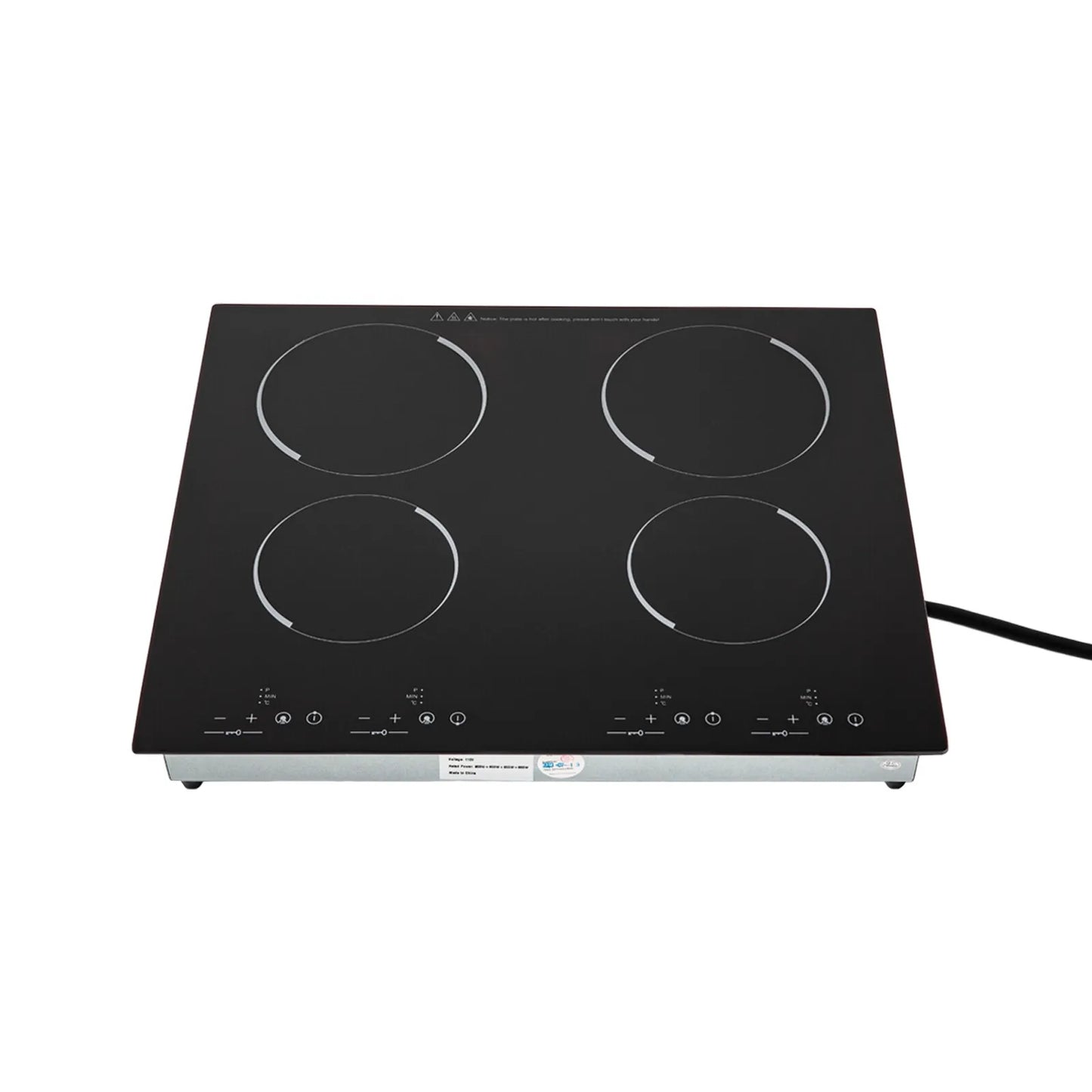 3000W US Standard Electric Ceramic Cooktop Built-In Sensor Touch-Control with 9 Heating Levels and LED display screen for