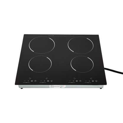 3000W US Standard Electric Ceramic Cooktop Built-In Sensor Touch-Control with 9 Heating Levels and LED display screen for