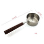 Stainless Steel Oil Pot with Wooden Handle Multifunctional Burning Oil Dripping Sauce Pot Household Splash Oil Hot Milk Pot