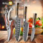 Kitchen Knife Set Professional Chef Knife 7CR17 Germany Stainless Steel Damascus Laser Meat Cleaver Slicing Santoku Cutter Tools