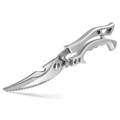 Kitchen Scissors Chicken Bone Kitchen Shears,Duck Fish Cutter Stainless Steel Fish Scissors Scale Clean Cook Scissors Knife
