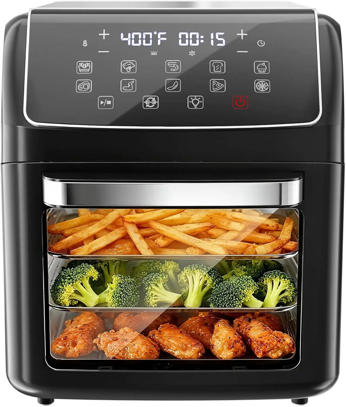 12.6Qt Air Fryer Oven, Family Size Countertop Convection Oven with 10 Preset Cook Modes