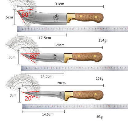 1/3 set kitchen butcher knife set, with leather sheath, stainless steel bone remover, kitchen knife for cutting meat and cooking