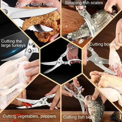 WXCOO Professional Chef Knife Damascus Japanese Stainless Steel Kitchen Boning Knives Set with Roll Canvas Bag
