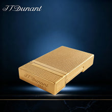 JT.Dunant Lighter Ding Sound Brass Metal Refillable Butane Cigar Cigarette Lighters Fuel Men Smoking Accessory