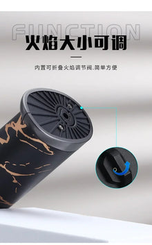 JOBON Metal High Power Spray Gun Windproof Blue Flame Gas Torch Lighter Safety Lock Switch Outdoor BBQ Kitchen Cigar Lighters