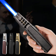 1300° High Power Welding Gun Windproof Turbine Butane Gas Lighter Safety Lock Switch Outdoor BBQ Kitchen Cigar Lighters Smoking
