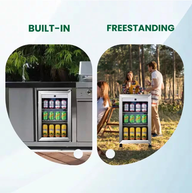 Electric Wine Cooler Outdoor Refrigerator&wine Fridge Integrated Machine