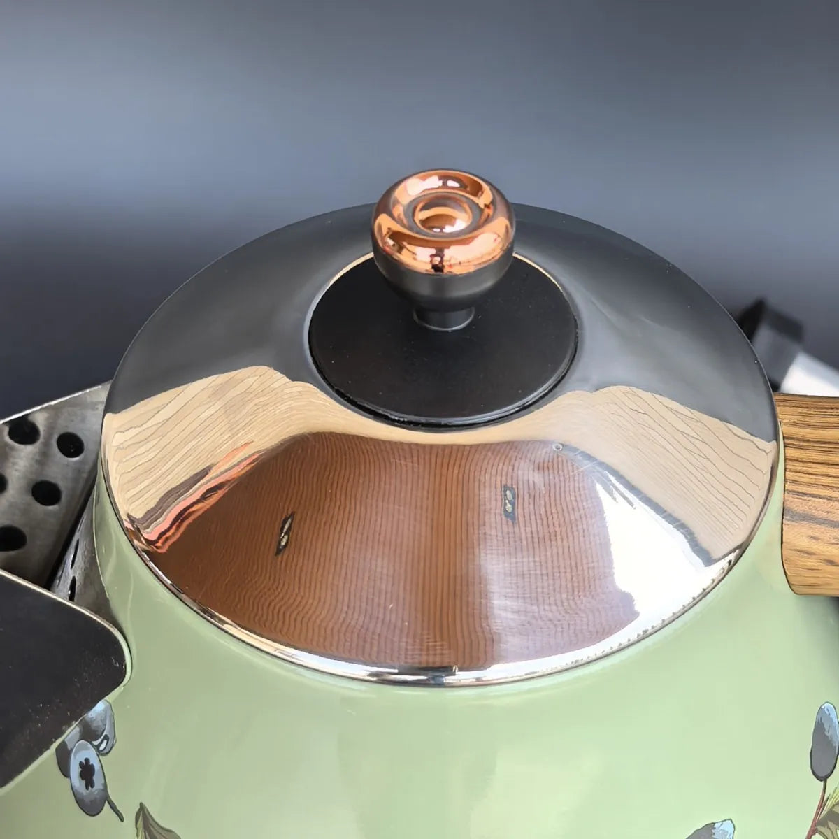 1.7L Vintage Wooden Grain Electric Kettle 304 Stainless Steel Boiling Water Kettle Temperature Control Electric Teapot 220V