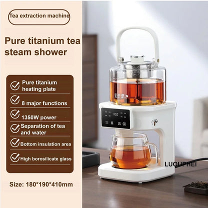 1L Electric Kettle Office Pure Titanium Steam Tea Kettle Home Keep Warm Floral Tea Kettle Auto Water Supply Electric Tea Kettle