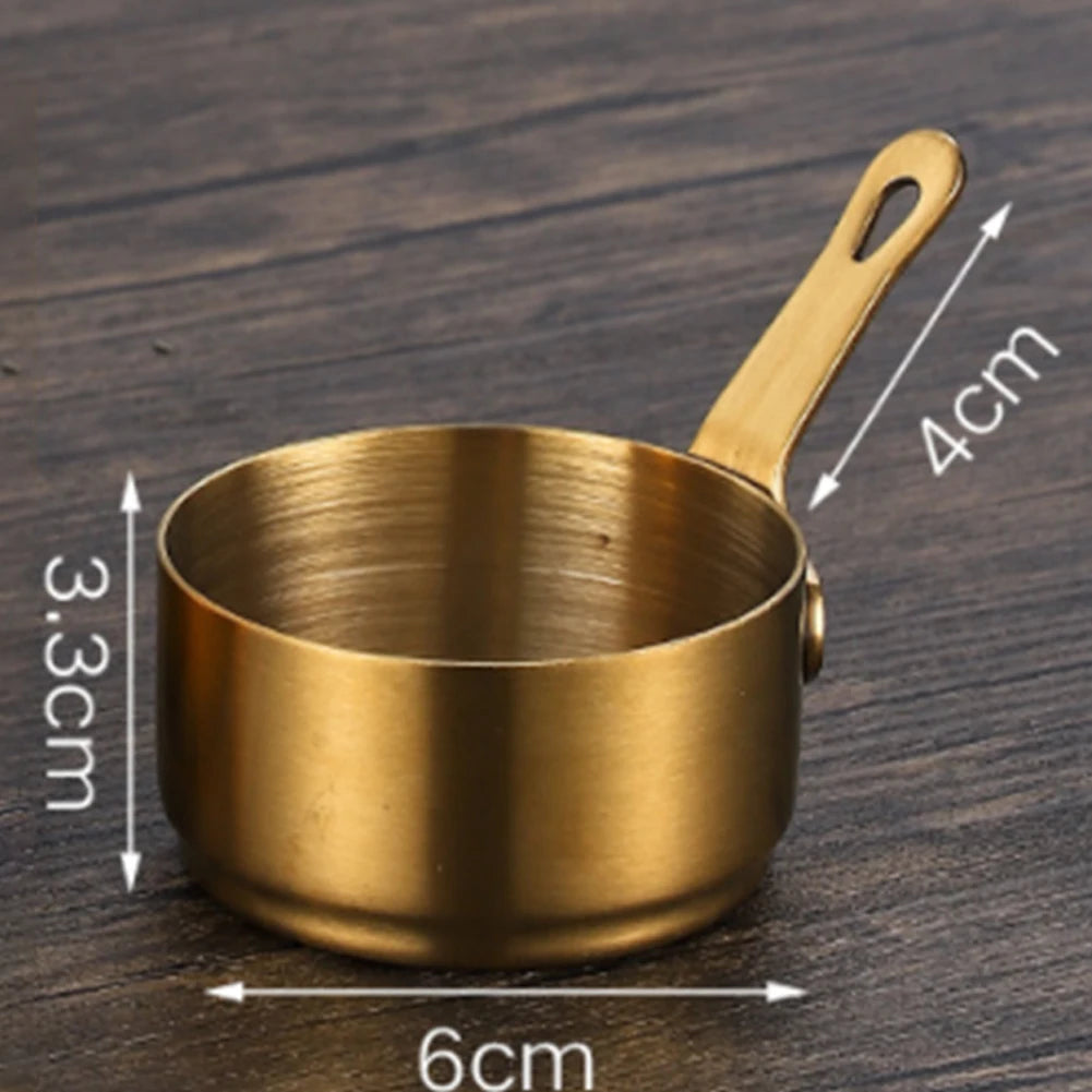 60/80/100ml Mini Sauce Pan Pot Gravy Stainless Steel Milk Pot Mini Sauce Pan Non Stick Small Saucepan