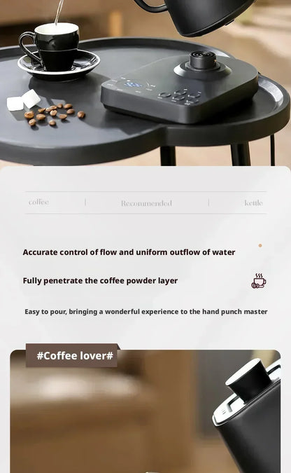 900ML Electric Gooseneck Kettle Constant Temperature Rapid Heating Hand Brew Coffee Pot Gooseneck Kettle Tea Kettle 110V/220V