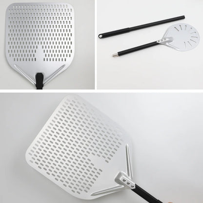 6&12 13 14  Inch Aluminum Pizza Peel Bread Paddle Pizza Oven Turning Peel Hard  Anodized Pizza  Baking Kitchen Tool Spatula