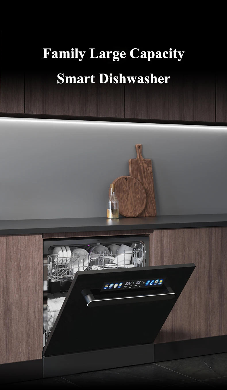 Kitchen Built in Dishwasher Machine Automatic Drawer Smart Dish Washer Dishwashers  for Home