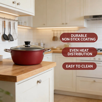 Soup pot non-stick household thickened double ear steamer stew pot dormitory cooking instant noodles cooking soup gas stove indu