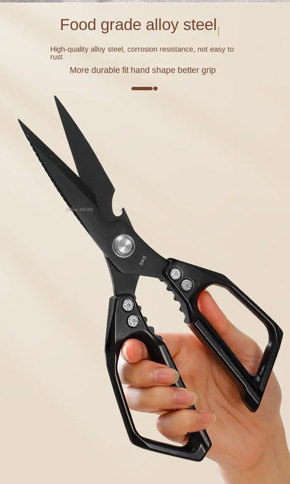 Heavy-Duty Kitchen & Craft Scissors - Cuts Poultry Bones, Fabric & More | Multi-Purpose Stainless Steel Shears