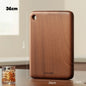 JUSTINLAU 4 Sizes Square Wood Cutting Board Ebony Household Antibacterial and Mildew Proof Fruit Meat Vegetables Chopping Board
