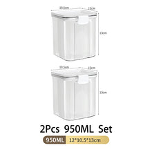 1-5PCS Sealed Jars Large Capacity Waterproof Transparent Scene Kitchen Candy Dried Grain Storage With Lid Fridge Storage Tank