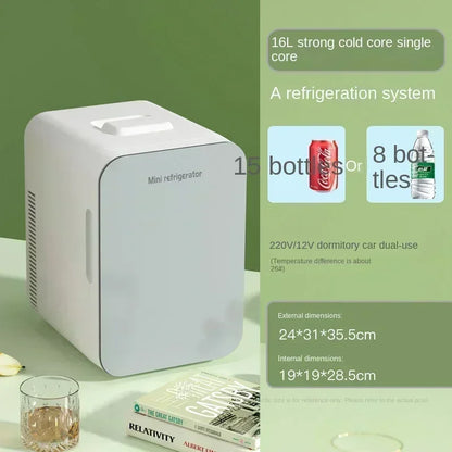 220V Mini Refrigerator Small Household Dormitory Car Mounted Refrigerator Mini Student Refrigeration Single Person Small  HCB1