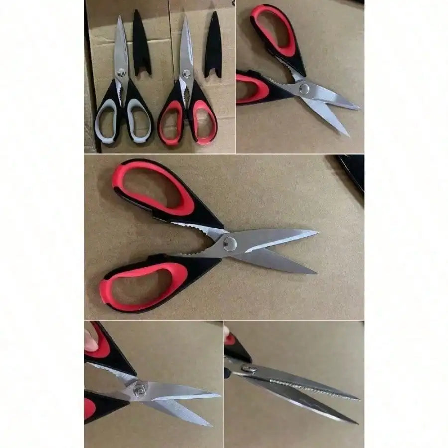 1 Set Heavy-Duty Kitchen Shears, Slicing Poultry Bones Grilling Versatile Culinary Shears, Stainless Steel Meat Shears ﻿