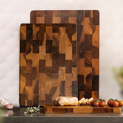 WXCOO Cutting Board Wood Kitchen Tools Double-sided Vegetable Chopping Board for Fruit and Vegetables Home Kitchen