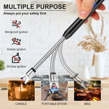 Home Kitchen Gas Stove Candles Outdoor BBQ Igniter, Rechargeable USB Windproof Lighter Smoking Accessories, Lighters Smoking