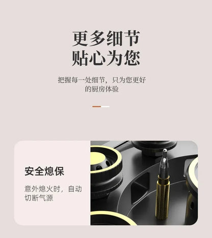 New for home kitchens Large Flame Single Burner Gas Stove for Natural LPG, with Cooktop gas cooker