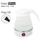 0.6L Mini foldable electric kettle portable electric kettle household travel water heater silicone compression 110V-220V