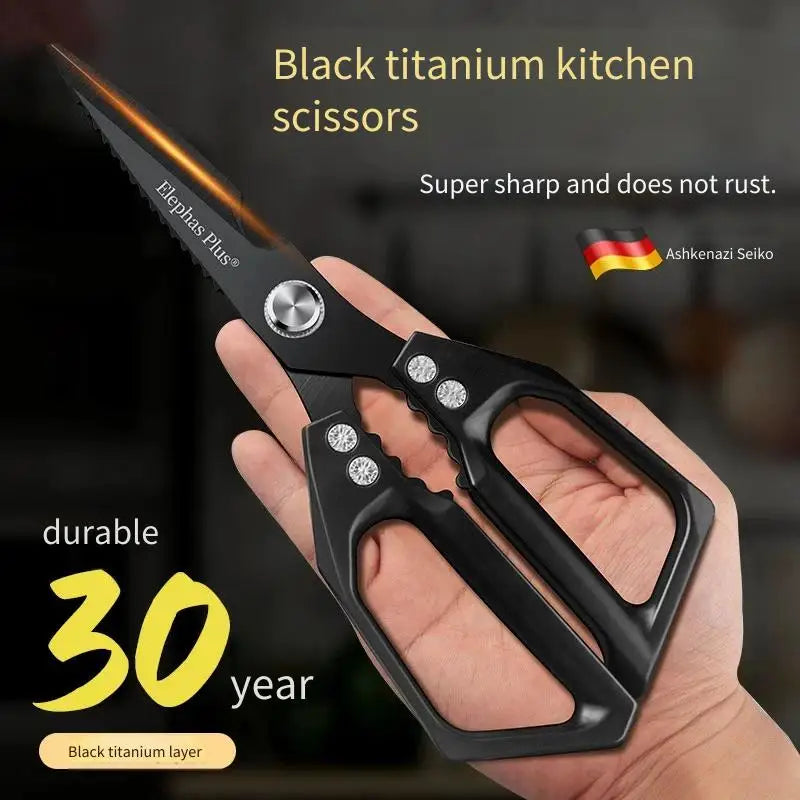 Heavy-Duty Kitchen & Craft Scissors - Cuts Poultry Bones, Fabric & More | Multi-Purpose Stainless Steel Shears