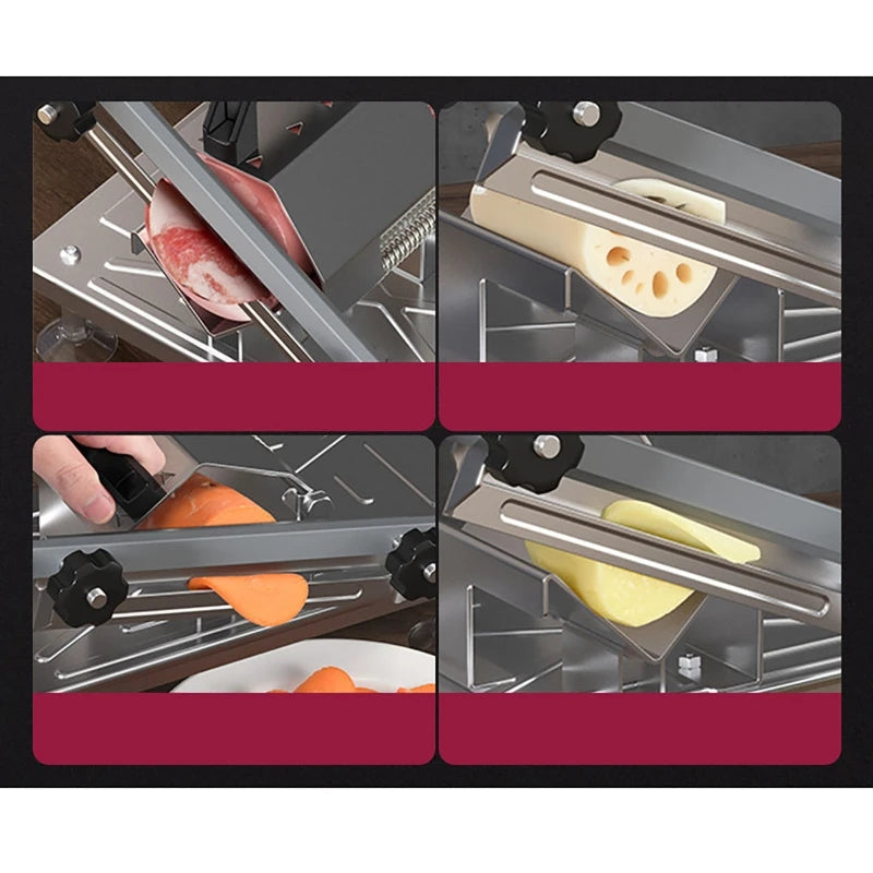 Home Kitchen Manual Frozen Meat Slicer Bone Cutting Tool Stainless Steel Minced Lamb Bone Meat Cutter Chicken Duck Fish Cutting
