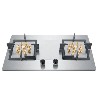 2025 419D 7.0KW Stainless Steel Double-head Fierce Stove /Household  Embedded Dual-Purpose Natural Liquefied Gas Stove